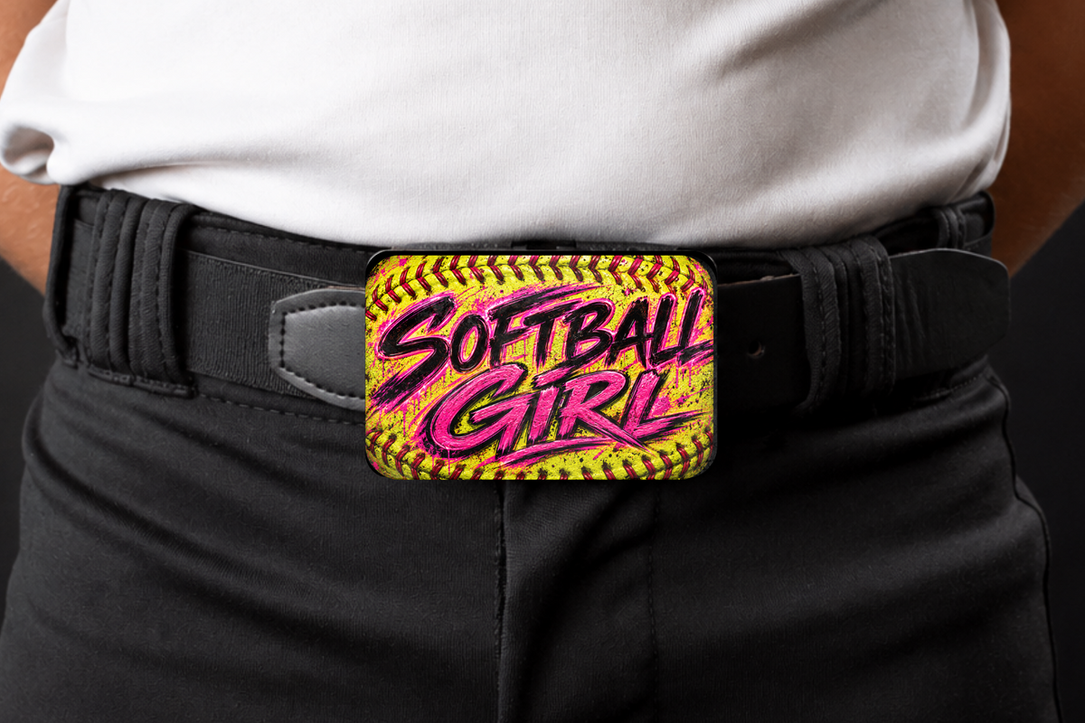 Softball Girl: MTAG Buckle
